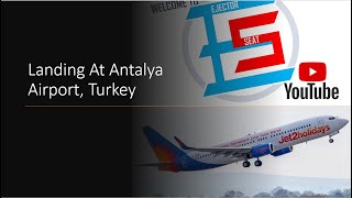 Landing At Antalya Airport Turkey [upl. by Oconnor]