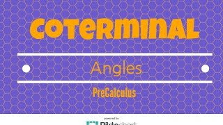 How to identify all angles that are coterminal with a given angle [upl. by Htebazile]