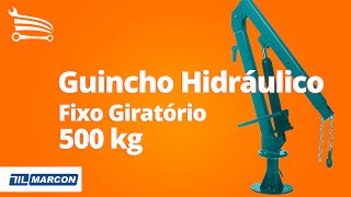 Guincho Hidráulico Fixo Giratório 500Kg MARCON  Loja do Mecânico [upl. by Iluj299]