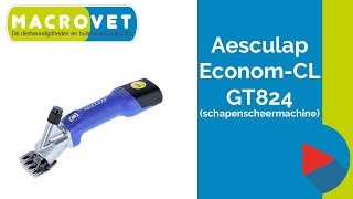 Aesculap econom CL GT824 schapenscheermachine op accu [upl. by Leinto]