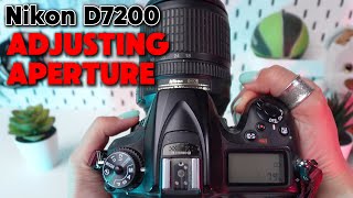 How to Adjust Aperture Settings on Nikon D7200 [upl. by Nathan788]