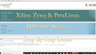 Xilinx Zynq amp PetaLinux Project Demo [upl. by Arihsat]