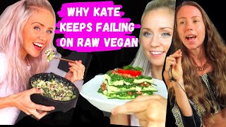 Freelee reacts to Kate Flowers raw vegan What I eat in a day  kates weight gain on Raw till 492 [upl. by Osterhus]