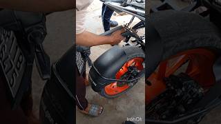 Back mudguard removed KTM RC modification BEASTsubscribe trendingshortssubscribe [upl. by Aramo]