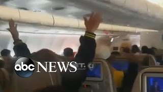 Violent Turbulence Leaves Passengers Injured Broken Bones [upl. by Ahsai]