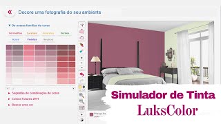 Simulador de Tintas LuksCollor AMBIENTE INTERNO E EXTERNO [upl. by Saunders]