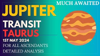 jupiter transit 2024 jupiter transit in taurus 2024 vedic astrology jupiter transit 2024 may [upl. by Byers]