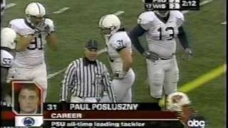 Paul Posluszny Penn State Highlights  LBU [upl. by Frank]