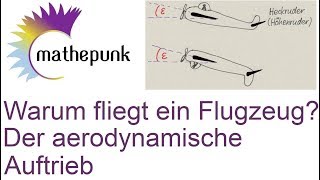 Warum fliegt ein Flugzeug Der aerodynamische Auftrieb [upl. by Ahens]