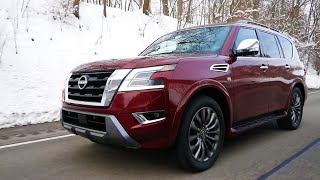 Review 2021 Nissan Armada Platinum 4WD [upl. by Heydon]