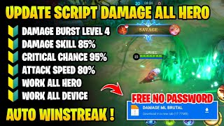 UPDATE TERBARU‼️SCRIPT DAMAGE 1 HIT ENEMY BOT MOBILE LEGENDS TERBARU 2024 ANTI BANNED NO PASSWORD [upl. by Arannahs]