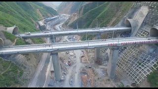 Railway Tunnel with Chinas Biggest Cross Section Completed in NW China [upl. by Scales]