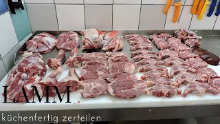 Lamm  küchenfertig zerteilen Ein Muss für jeden Lammliebhaber Profi Metzger Ralf [upl. by Aila713]