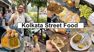 Kolkata Street food  Part 1   Kachori Baked Rasgulla Kathi roll and more [upl. by Neeoma505]