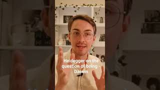 Heidegger on the question of being  Dasein philosophy existentialism fyp humor truth love YT [upl. by Einapets]