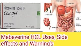 Mebeverine Hcl tablet uses side effects warning full review [upl. by Yrojram61]