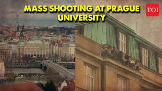 Prague University Shooting Students hide as police eliminate suspect identified as a student [upl. by Bren]