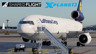 XPlane 12 VR Shared Cockpit MD11  Flight Preparation amp Departure  VATSIM Event Barcelona [upl. by Haym]