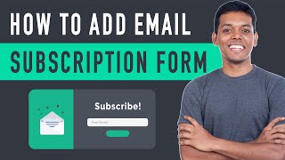 How to Add Email Subscription to WordPress  using Mailchimp [upl. by Einaffyt849]