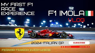 MY FIRST F1 RACE EXPERIENCE 🤩🤩  ITALIAN GP 2024 🔥🔥 IMOLA ❤️  ENGLISH VLOG FOR ALL OF YOU😚😚 [upl. by Ardnahc239]