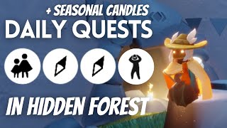 Today’s Daily Quests in Hidden Forest  Sky Children of the Light [upl. by Toiboid]