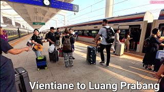 Taking the train from Vientiane to Luang Prabang Laos [upl. by Intisar]