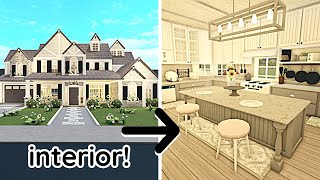 Decorating My Spring Realistic Bloxburg House Interior Build Part 2 [upl. by Gerianna]