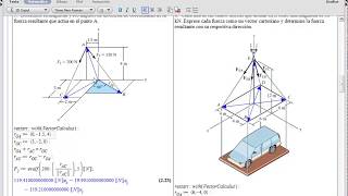 Ejercicios de Vectores Fuerza y Proyecciones 2D y 3D part 01 [upl. by Pietra]