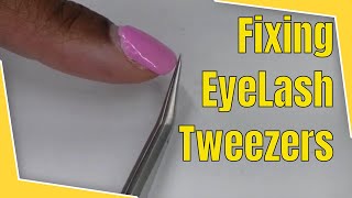 How to Sharpen Lash Tweezers for Eyelash Extension Stylists [upl. by Eicats]