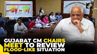 Gujarat CM Bhupendra Patel chairs review meeting regarding rainfall situation in state [upl. by Nadabas894]