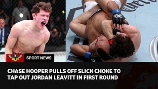 UFC Vegas 82 Highlights Chase Hooper chokes Jordan Leavitt in the first round to win [upl. by Pascha]