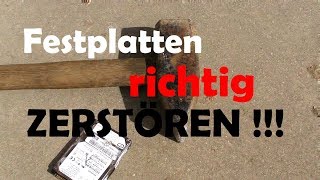 Festplatten richtig zerstören  TropicaPictures DeutschGerman [upl. by Thunell]