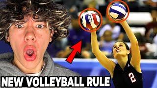 This NEW VOLLEYBALL RULE changes EVERYTHING [upl. by Rennug]