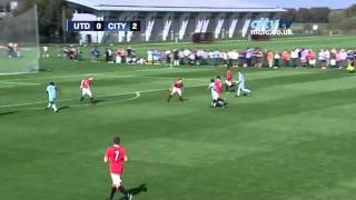 Manchester United U18s 13 Manchester City U18s Official highlights from the Academy derby [upl. by Agostino]