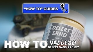 VALLEJO DESERT SAND  DIORAMA HOW TO GUIDE [upl. by Slifka]