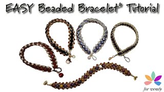 EASY Beaded Braceletquot Using BargainBeadBoxVeronica [upl. by Breeze]