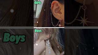 Girls Ear Rings Vs Boys Ear Rings🔥🔥🔥🔥 earrings [upl. by Tidwell]