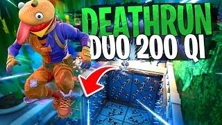 Le meilleur Deathrun Duo quot200 de QIquot avec Doc Jazy sur Fortnite Créatif [upl. by Airotnahs]