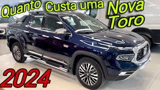 NOVA FIAT TORO 2024  Veja o PREÇO de uma TORO RANCH 0 KM [upl. by Tihor]