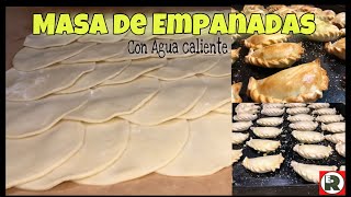 👉🏾Como hacer MASA para EMPANADAS con AGUA Caliente 💥RECETA FACIL💥 [upl. by Eetsirhc]