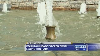 Fountainheads vandalized and stolen at Thoroughbred Park [upl. by Eilloh234]