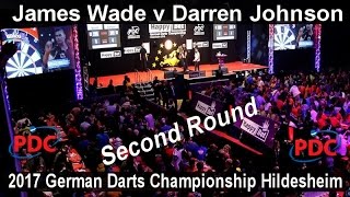 2017 German Darts Championship Hildesheim James Wade v Darren Johnson  Second Round [upl. by Ellehsim591]