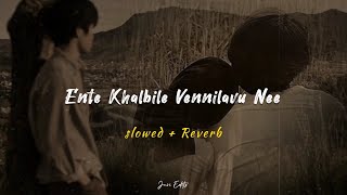 Classmates  Ente Khalbile Vennilavu Nee  Lyrics  Slowed And Reverb [upl. by Bastian24]