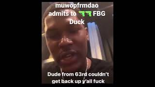 muwopfrmdao admitted to popping duck [upl. by Panthia]