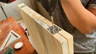 Smart Design Ideas for Small Spaces  Build A Hidden Folding Table In The Cabinet [upl. by Aggarwal]