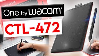 Wacom One by CTL472K0CX Small 6inch x 35inch Graphic Tablet unboxing setup and review  HINDI [upl. by Rodl757]