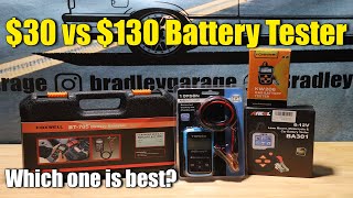 30 vs 130 Battery Tester Which One is Best Konnwei Topdon Ancel Foxwell [upl. by Aiclef640]