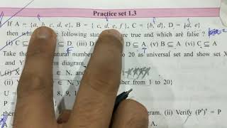 SETS Practice set 13 Sets Class 9 SSC 9th std Algebra mathematics1 JSir explanation in Hindi [upl. by Christoper163]