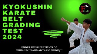 Kyokushin karate Belt Grading Test 2024 school karate classes Fit life IFKK [upl. by Redan359]