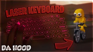 LASER KEYBOARD ON ROBLOX DA HOOD GONE WRONG 😂 [upl. by Llyrat]